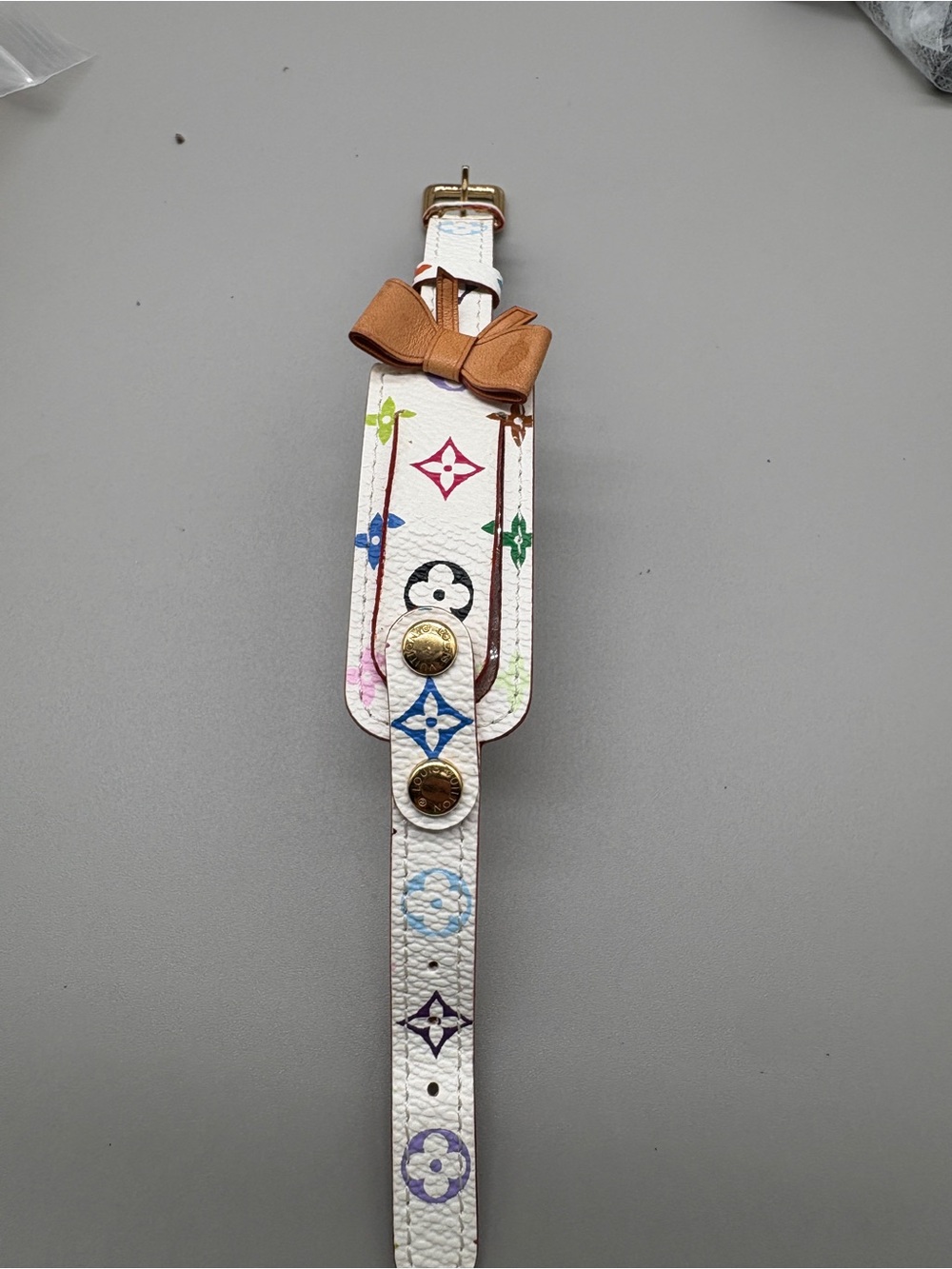 Louis Vuitton M92594 Multicolore Porte Adresse Bracelet White Murakami